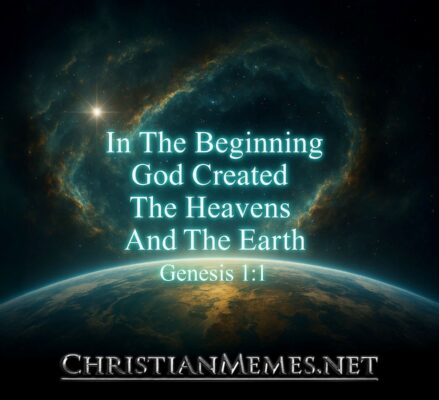 In The Beginning Genesis 1 Verse 1