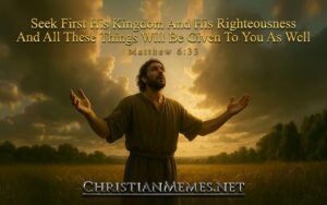 Seek First His Kingdom Matthew 6 Verse 33